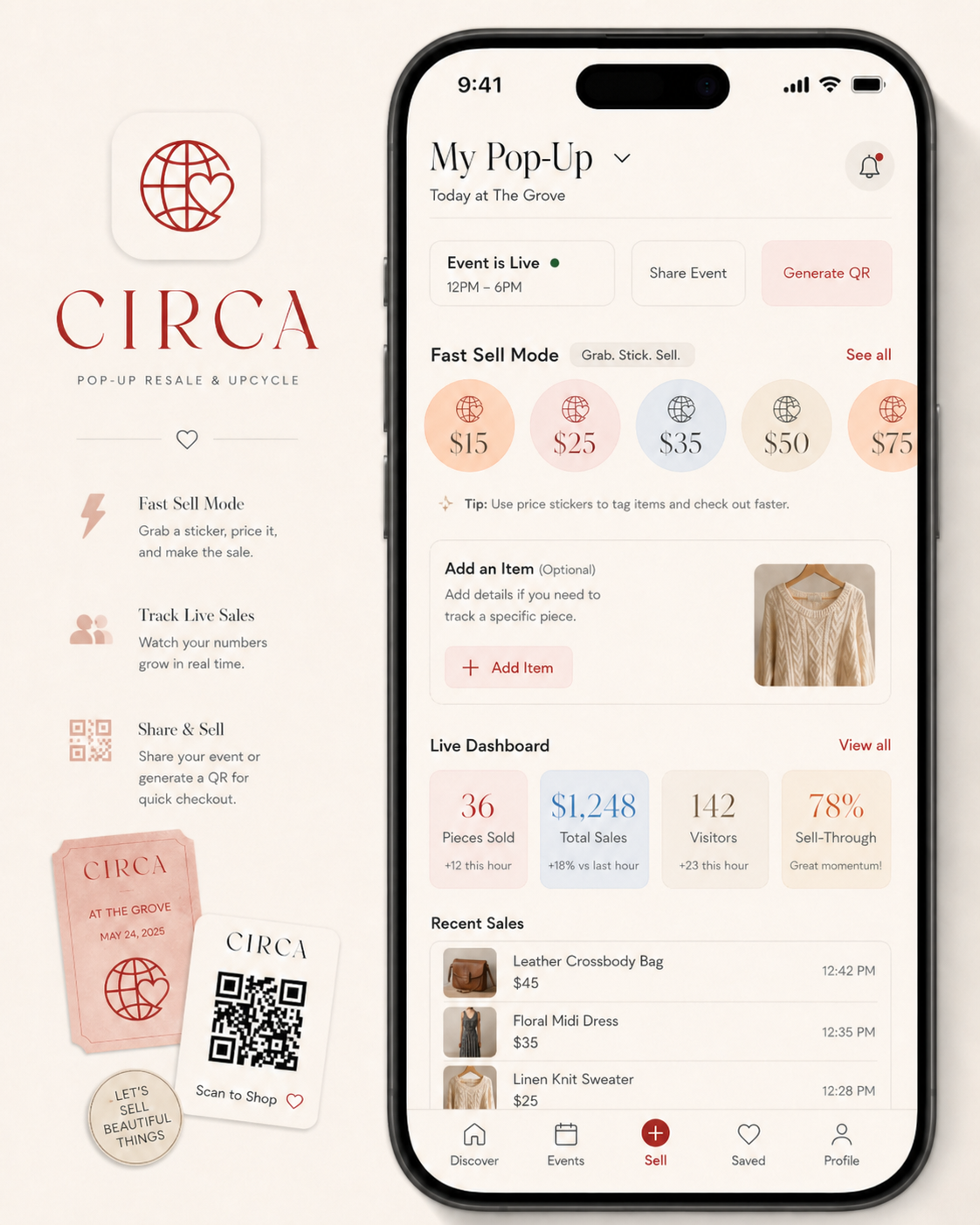 CIRCA seller mockup